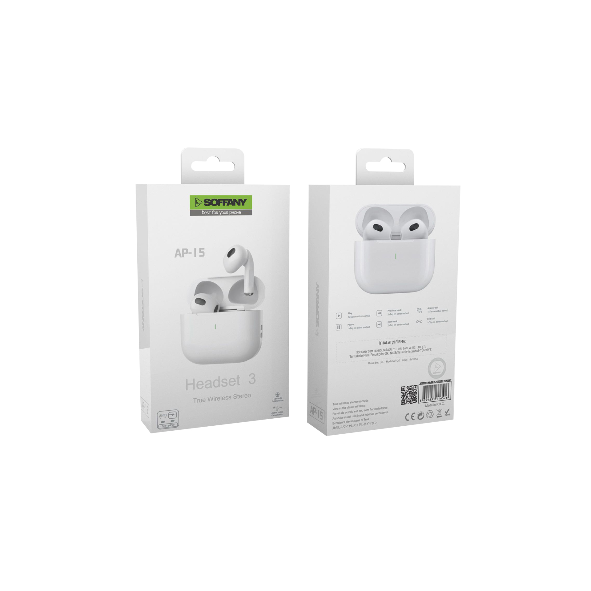 Soffany AP-15 Bluetooth Kulaklık 