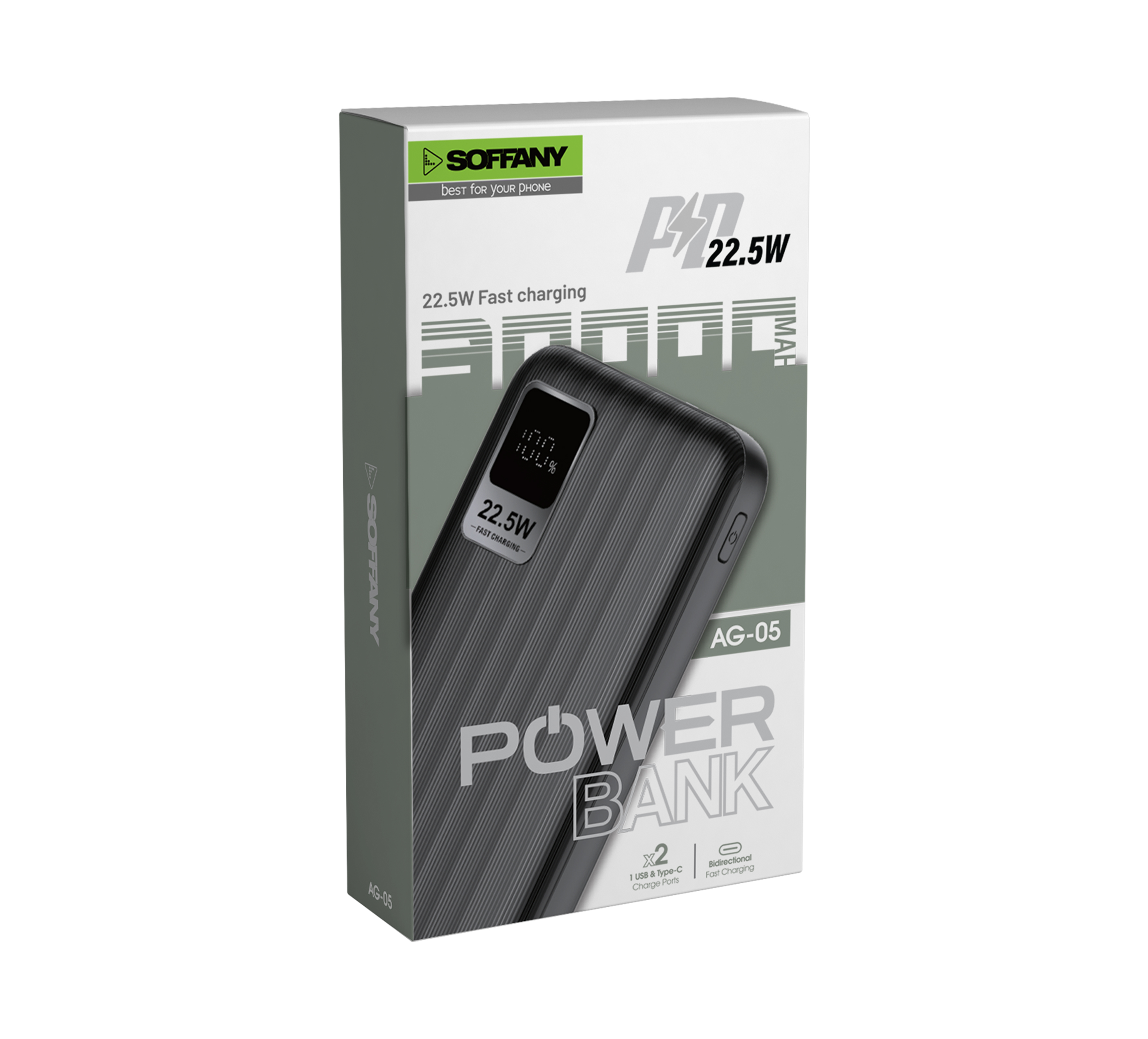 Soffany AG-05 30.000mAh Powerbank Siyah