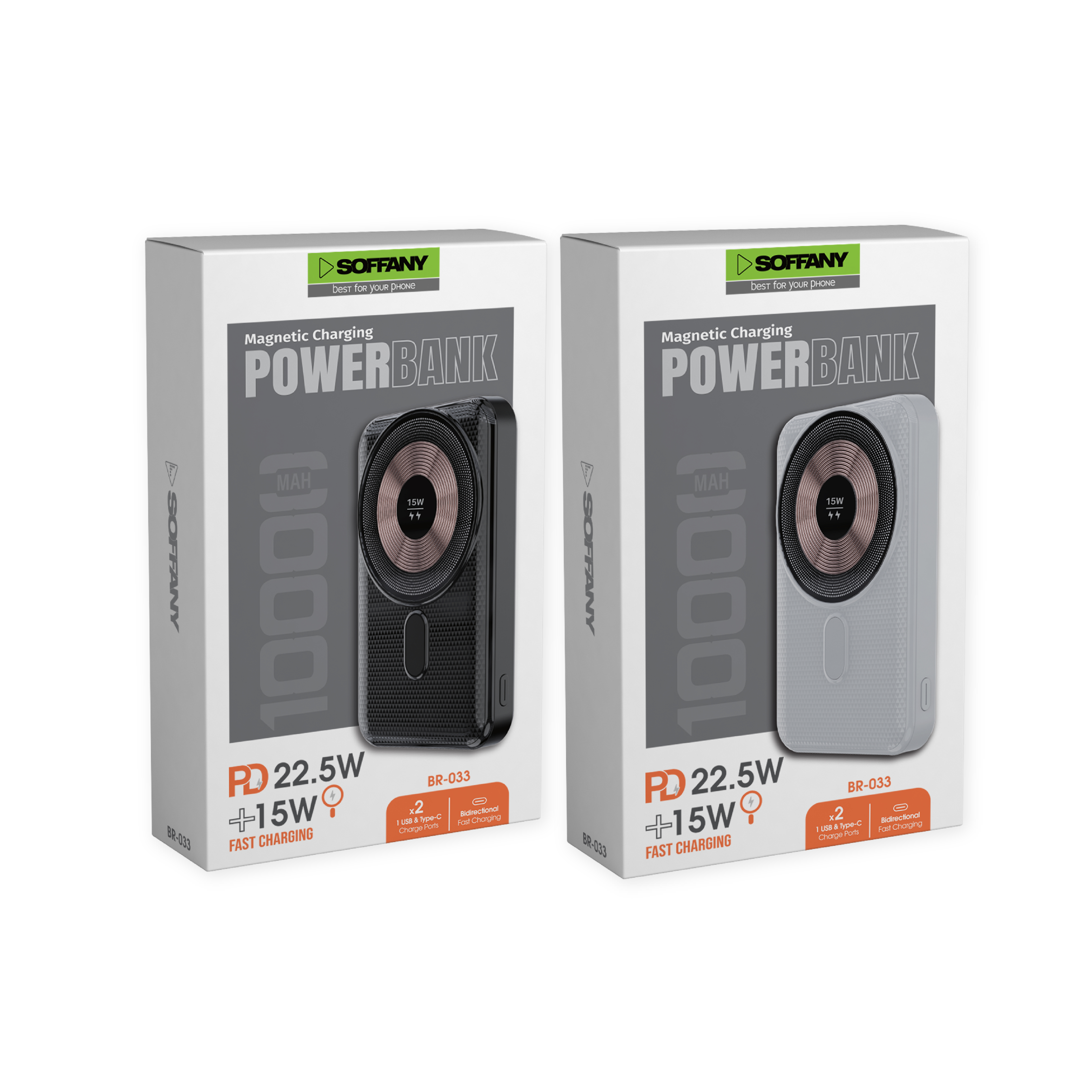 Soffany BR-033 10.000mAh Powerbank Beyaz