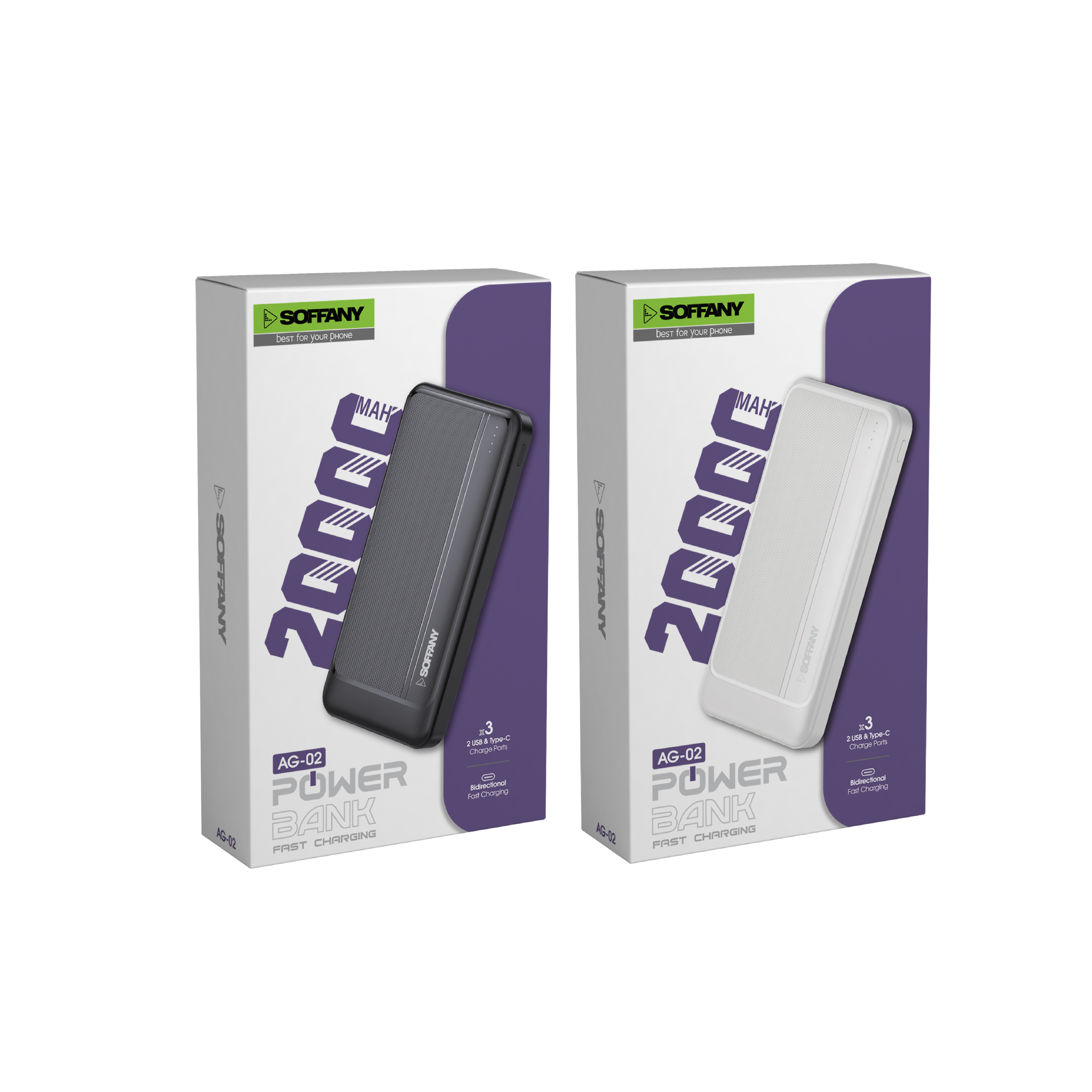 Soffany AG-02 20.000mAh Powerbank Siyah