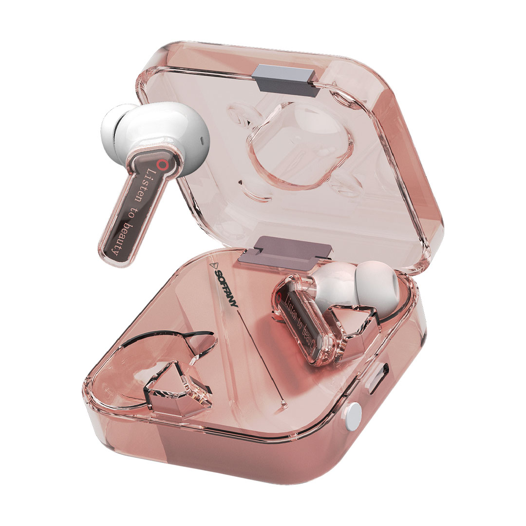 Soffany AP-02 Bluetooth Kulaklık Pembe