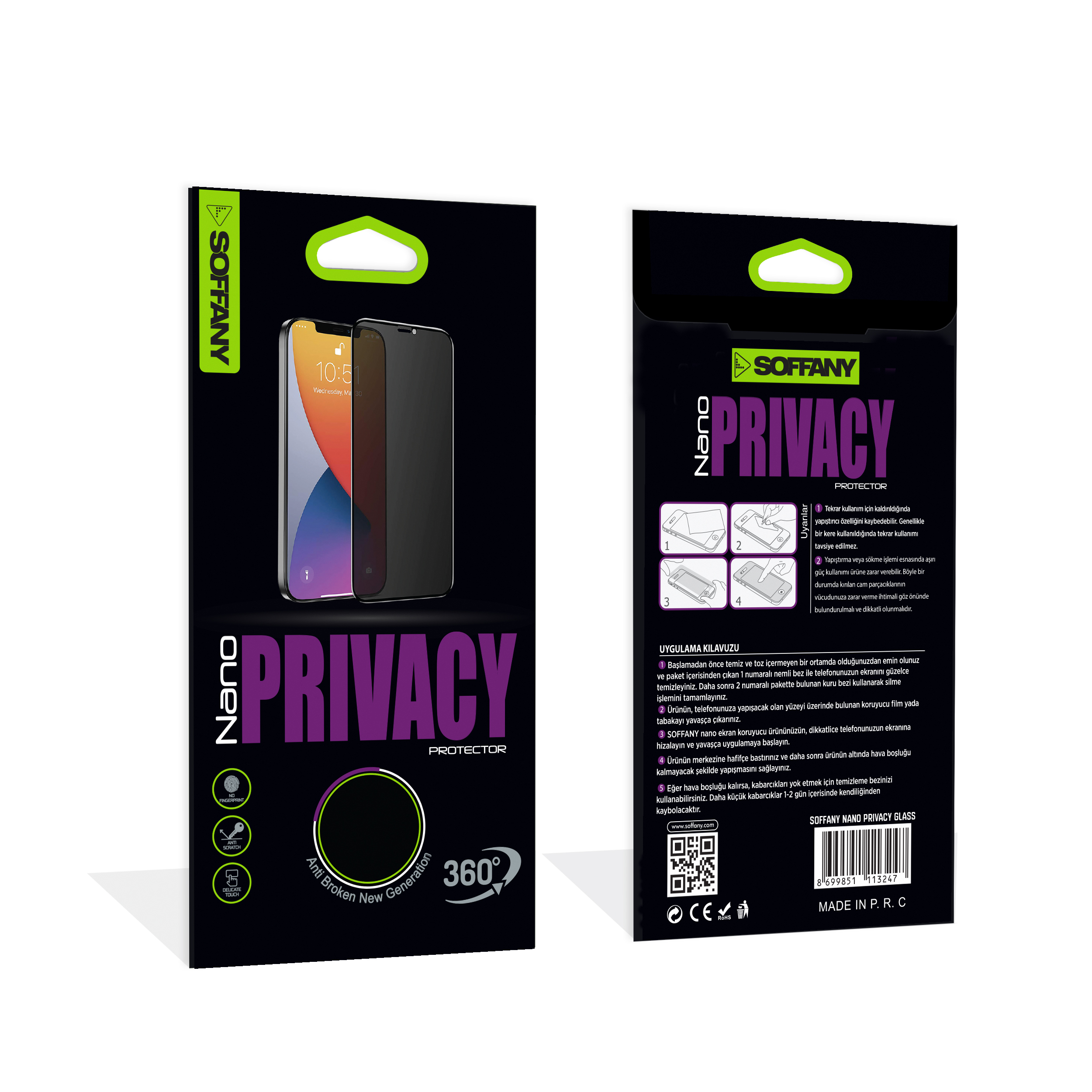 Soffany Nano PRIVACY Ekran Koruyucu